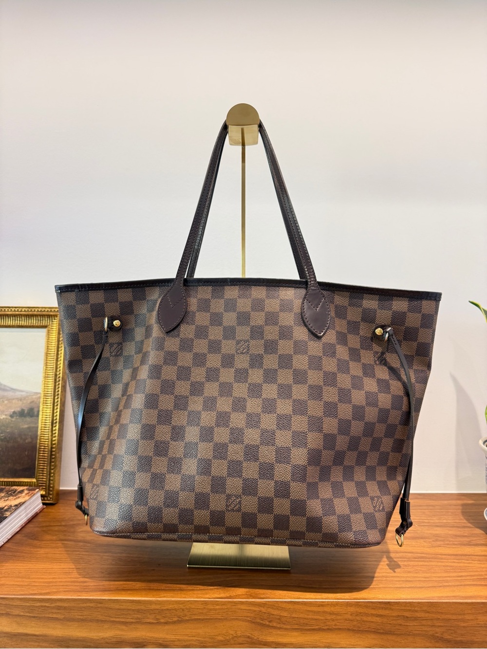 Louis Vuitton Brown Damier Ebene Tote MM